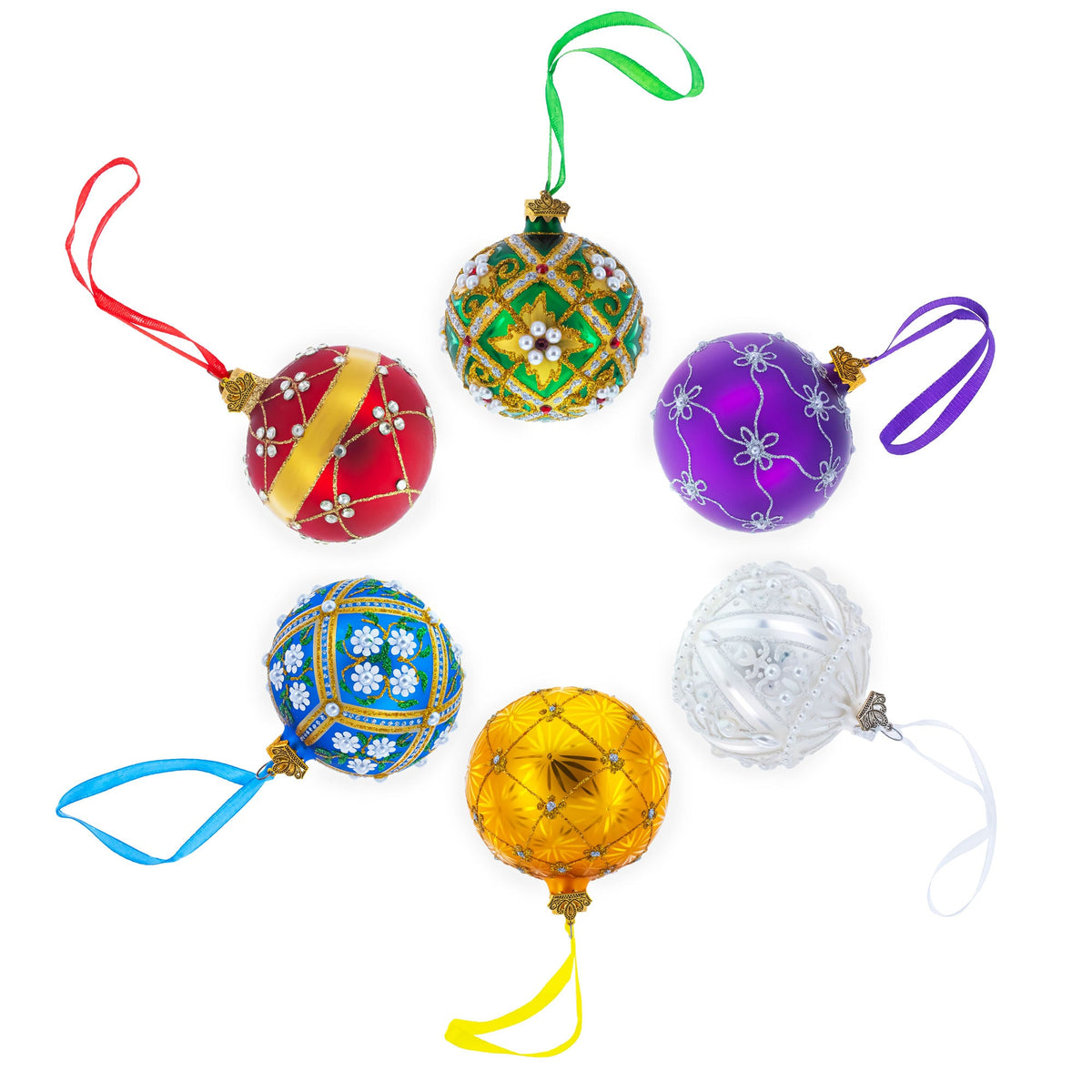 Leo Zodiac Horoscope Sign Blue Glass Ball Christmas Ornament 3.25 Inches