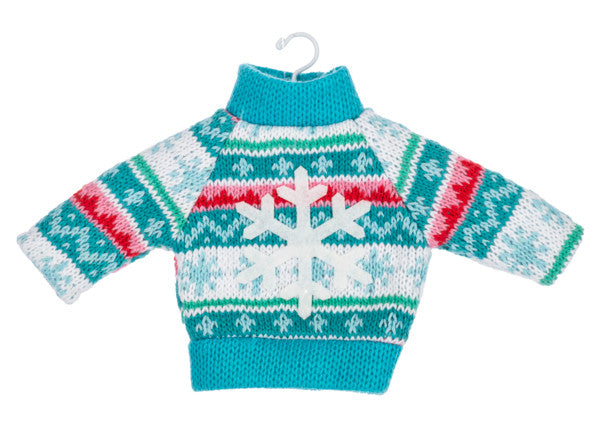 Woven Holiday Sweater Ornament -