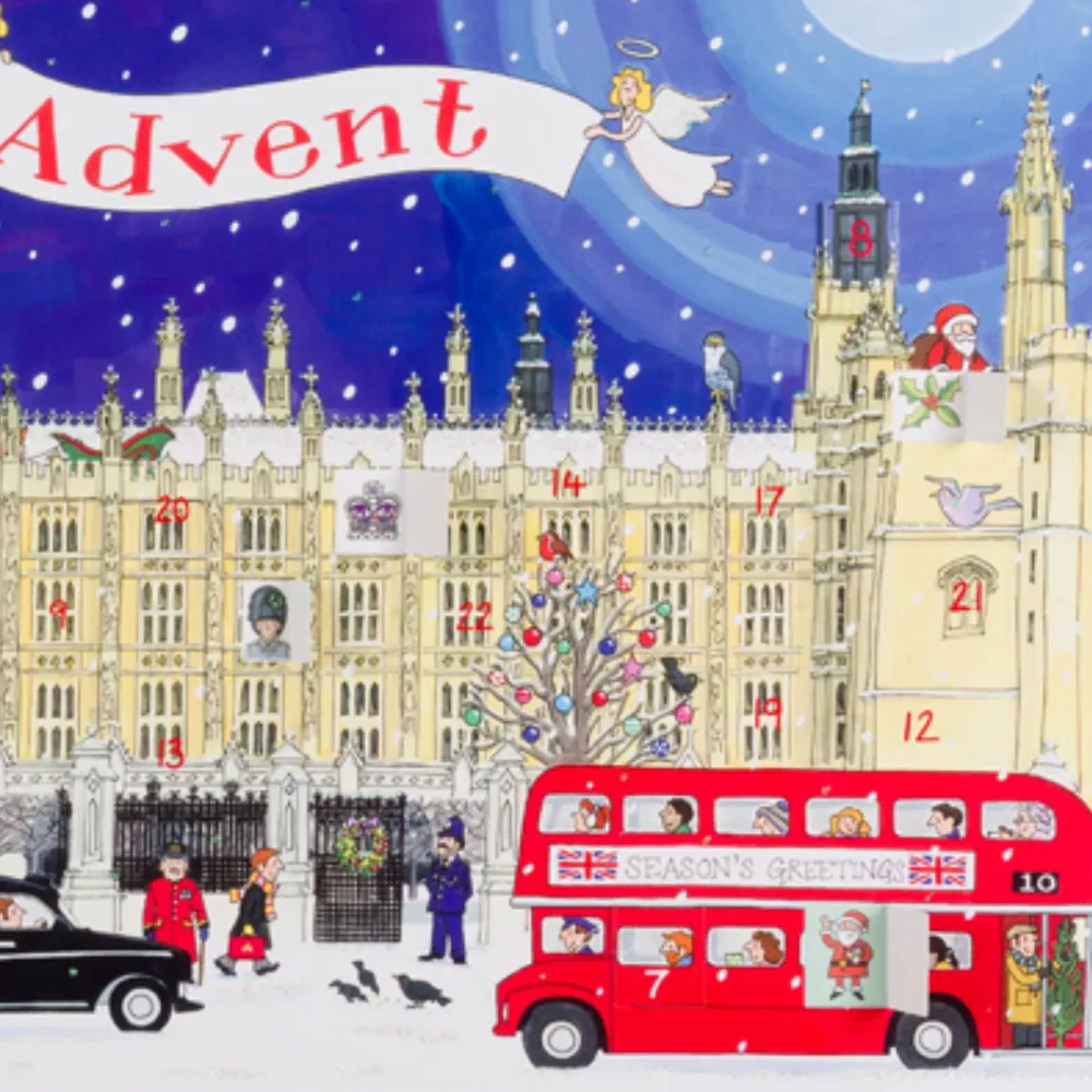 Palace of Westminster Advent Calendar Card