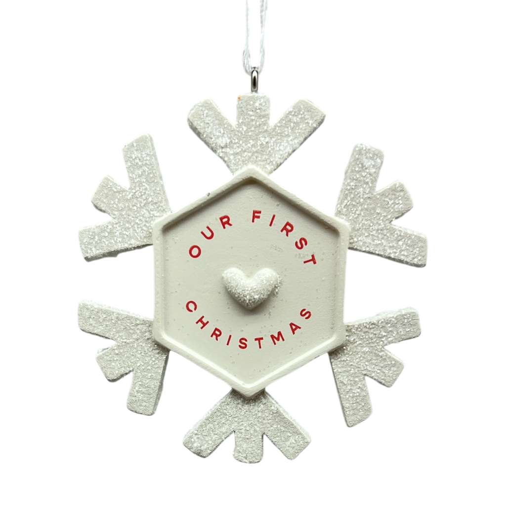 Our First Christmas 2025 Snowflake Hallmark Ornament