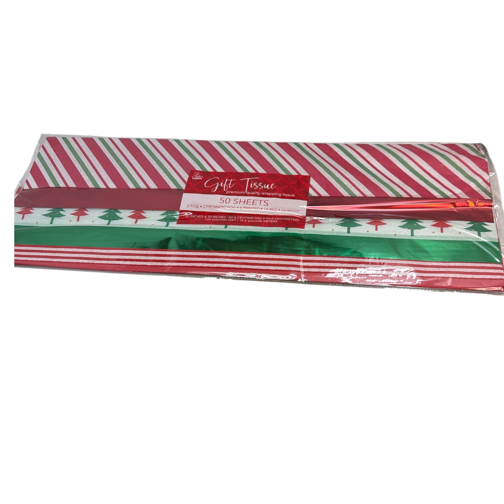 Holiday Gift Tissue Assortment - Mylar, Prints and Solids