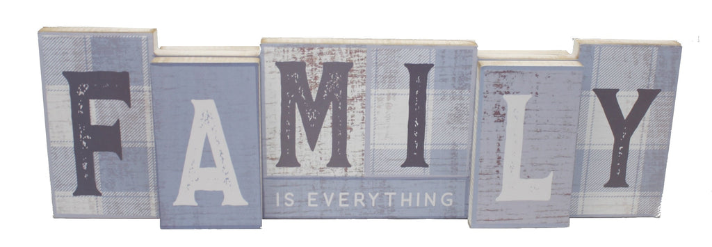 Reversible Family Christmas Sign