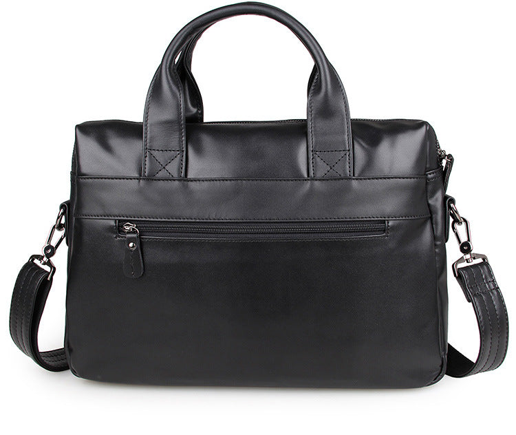 ROCKCOW Handmade Top Grain Leather Briefcase Men's Business Laptop Bag Handbags 7122