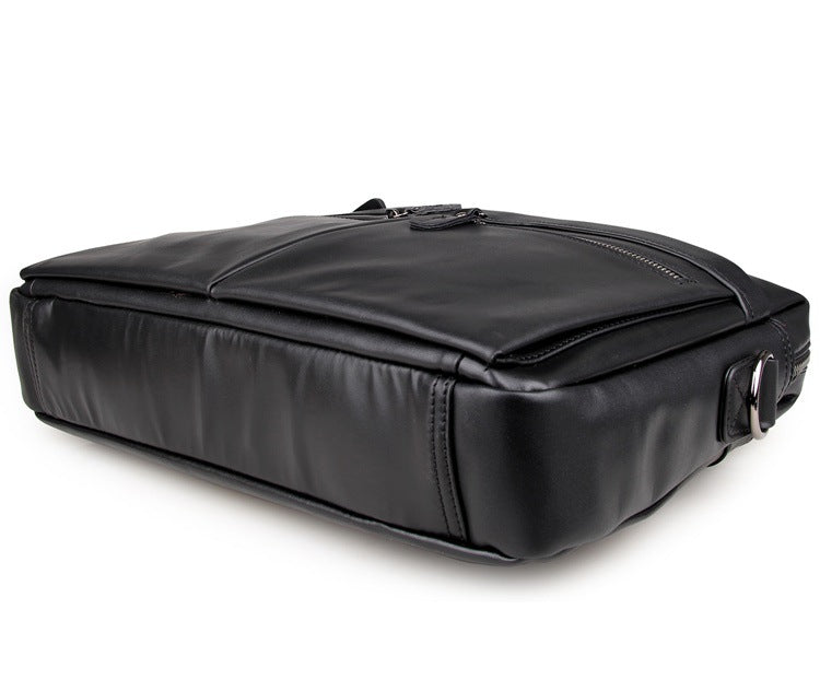 ROCKCOW Handmade Top Grain Leather Briefcase Men's Business Laptop Bag Handbags 7122