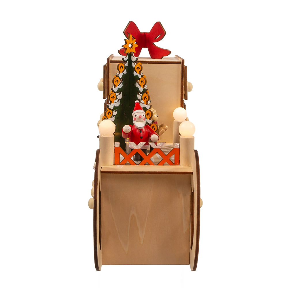 6-light LED Santa Sleigh With Advent Calendar