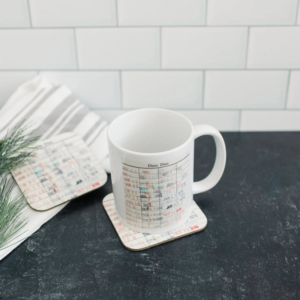 Library Card Coffee Mug for Book Lovers