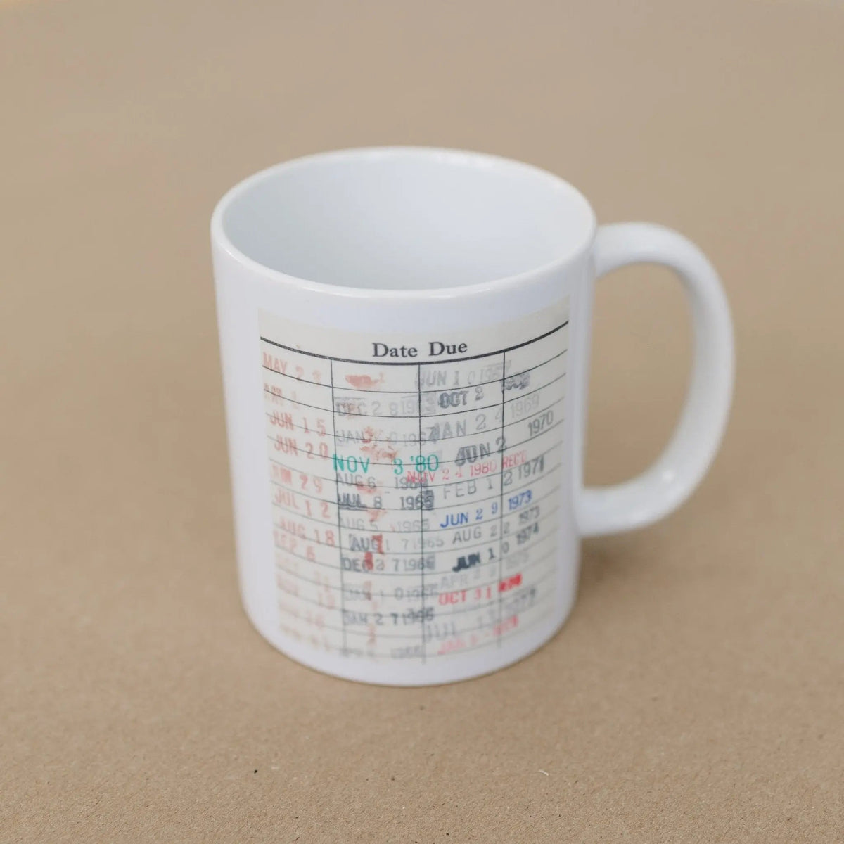 Library Card Coffee Mug for Book Lovers