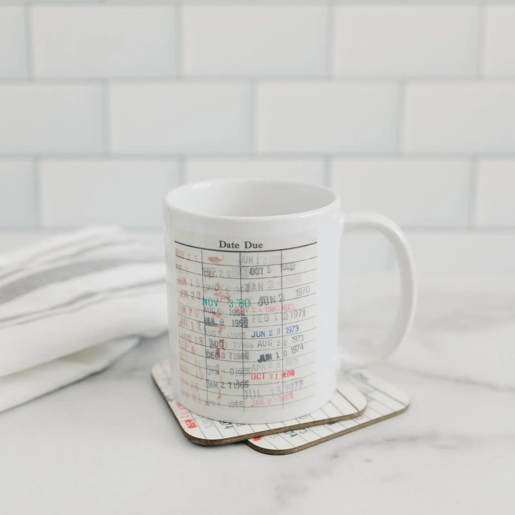Library Card Coffee Mug for Book Lovers