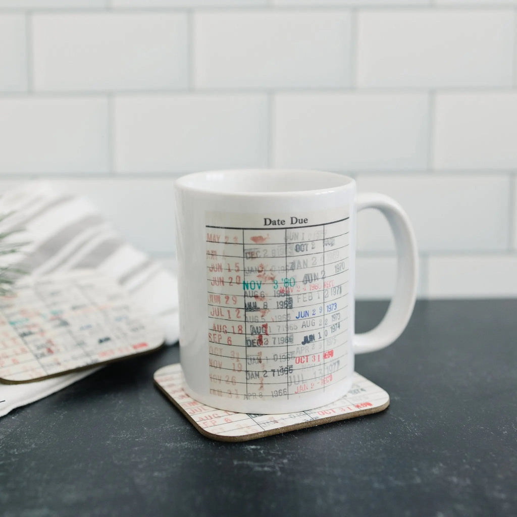 Library Card Coffee Mug for Book Lovers