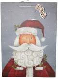 Paper Images Jumbo Gift Bag With Gift Tag - Santa