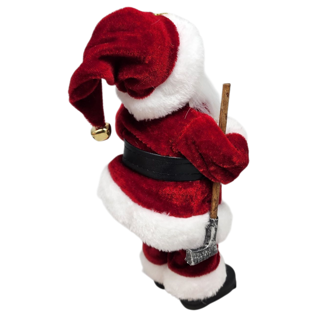 Golfing Santa Figurine Ornament - 9 inches
