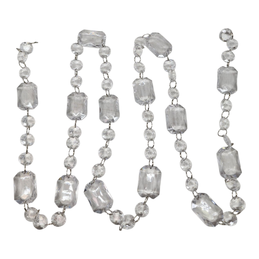 Clear Acrylic Bead Garland - 72"