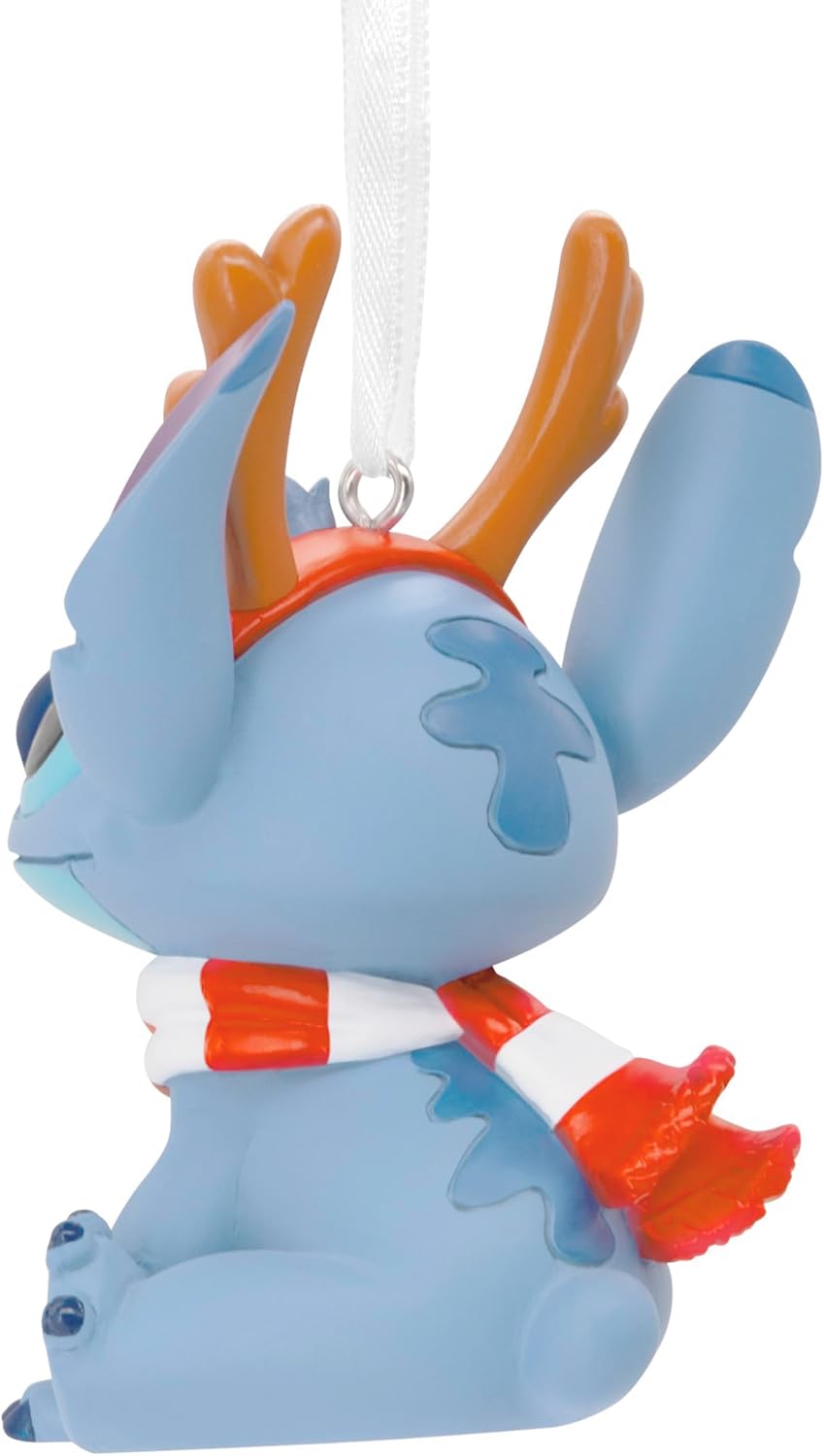 Disney Stitch Reindeer Christmas Ornament