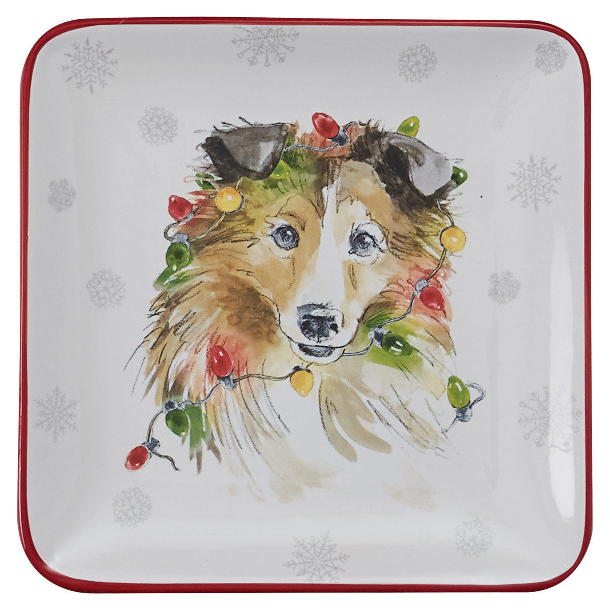 Holiday Paws Salad / Dessert Plate -