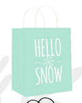 Premium Kraft Large Christmas Gift Bag - Hello Snow