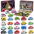 Christmas Advent Calendar 24 Pull Back Car Toys Party Favor