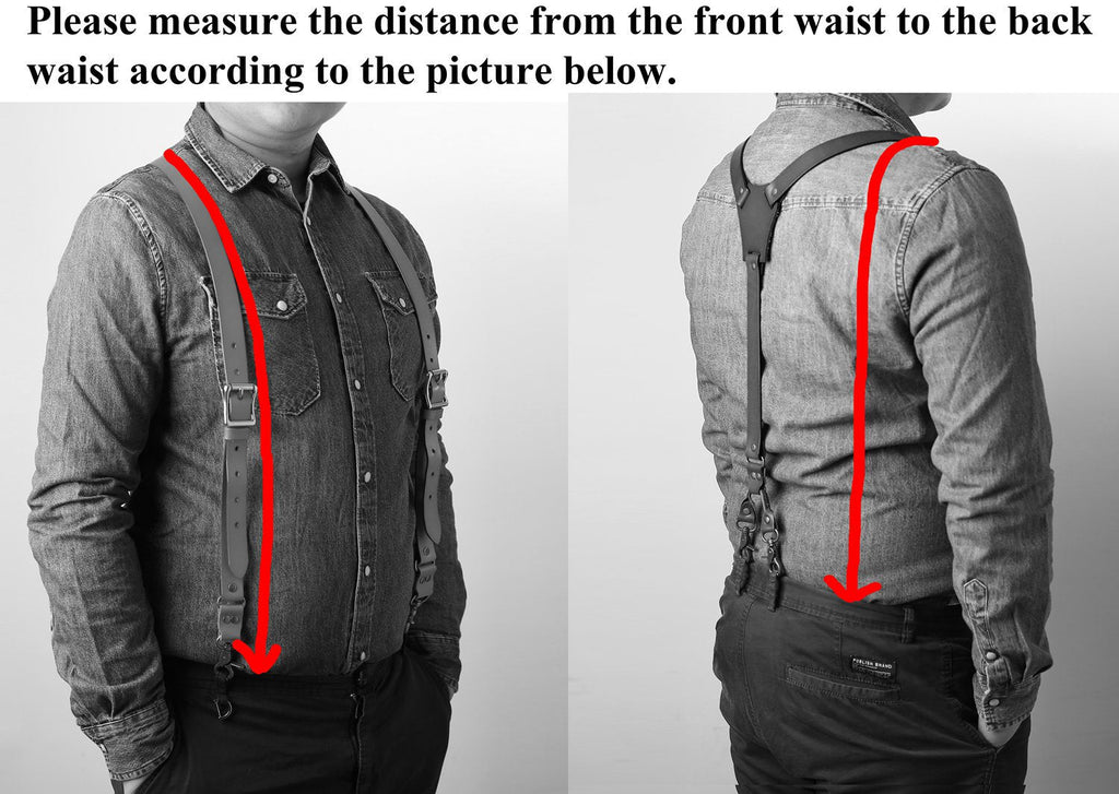 Leather Suspenders, Groomsmen Suspenders, Men's Braces