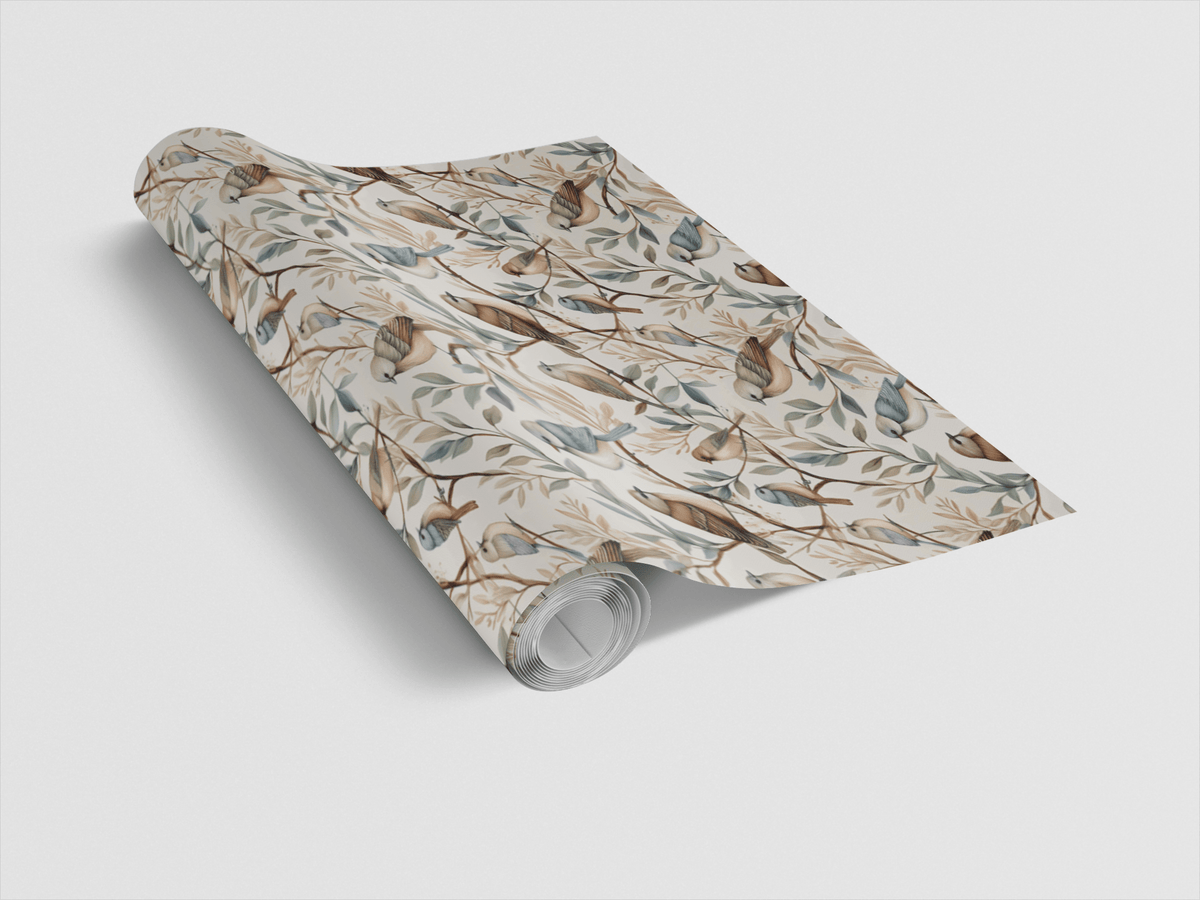 Perch & Leaf Wrapping Paper