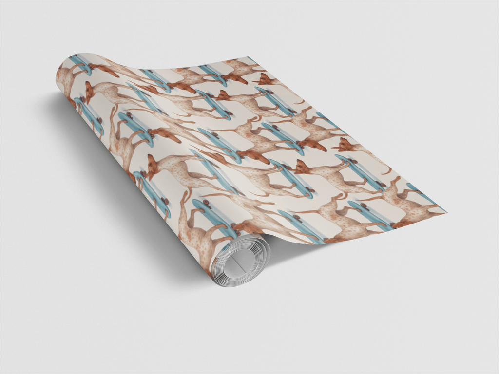 Skater Terrier Style Wrapping Paper