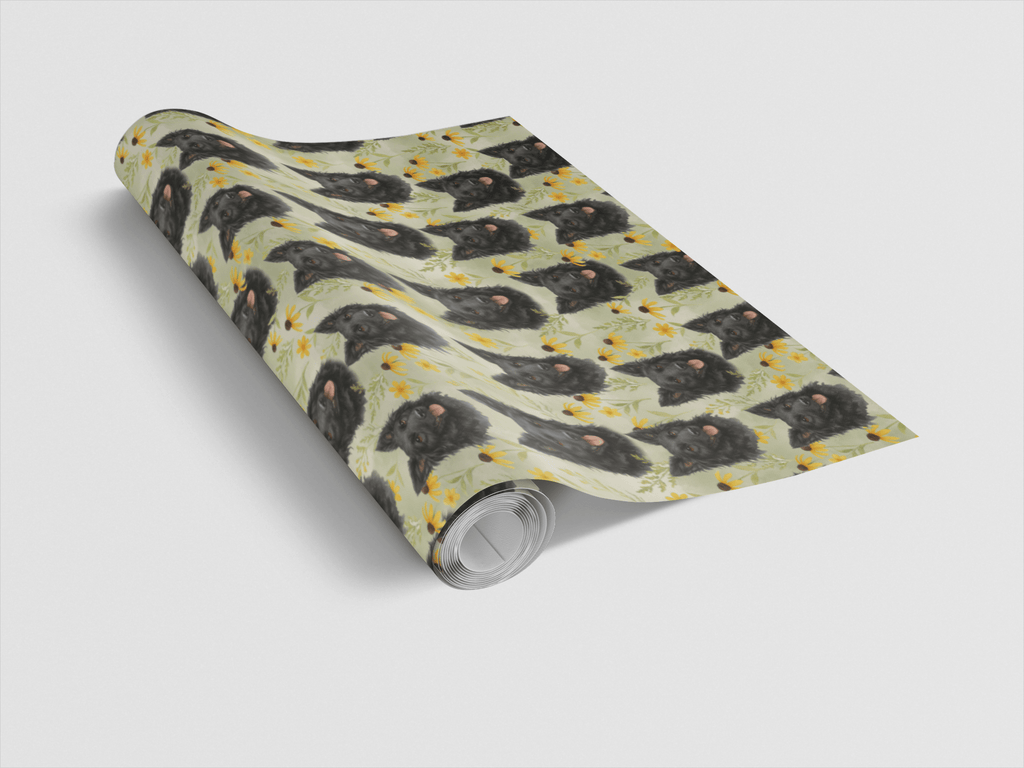 Golden Glow Pup Wrapping Paper