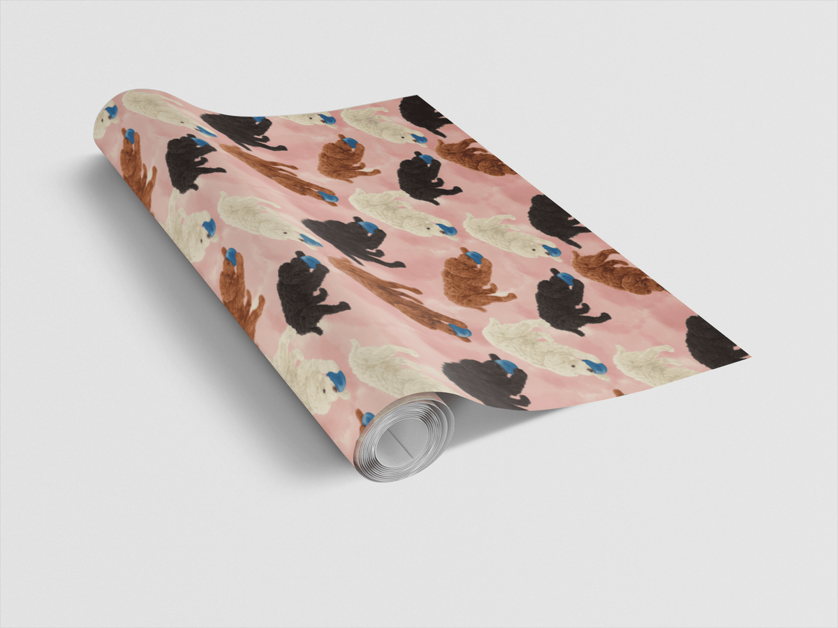 Curly Pup Games Wrapping Paper