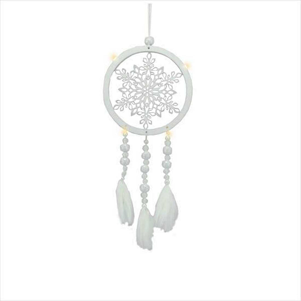 Lighted LED Snowflake Dream Catcher Ornament