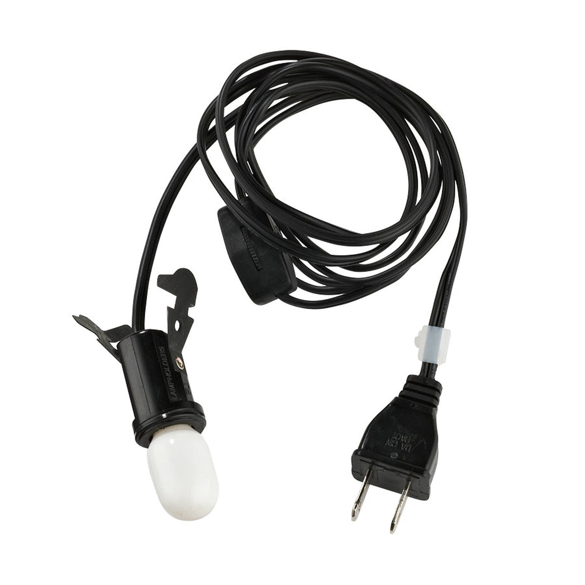 Village Single Switched Light Cord - Black