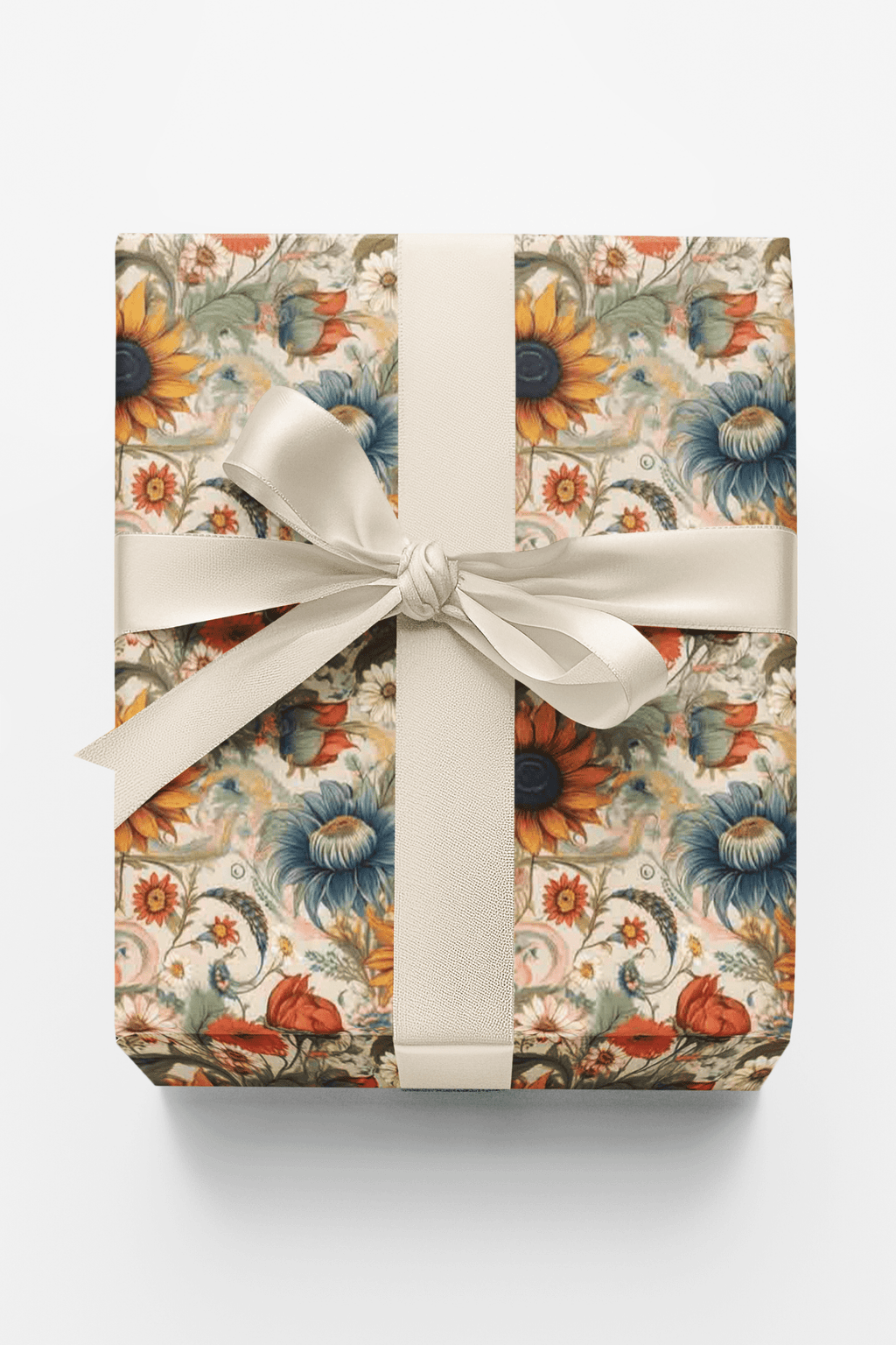 Rustic Prairie Blooms Wrapping Paper