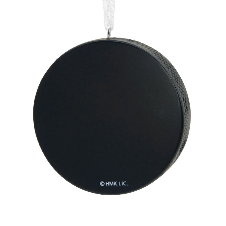 Hockey Puck Christmas Ornament  image number 4 Hockey Puck Hallmark Ornament