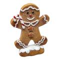 Gingerbread Cookie Figurine - Candy Cane Boy