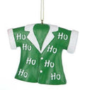 Christmas Shirt Ornament - Green Ho Ho Ho