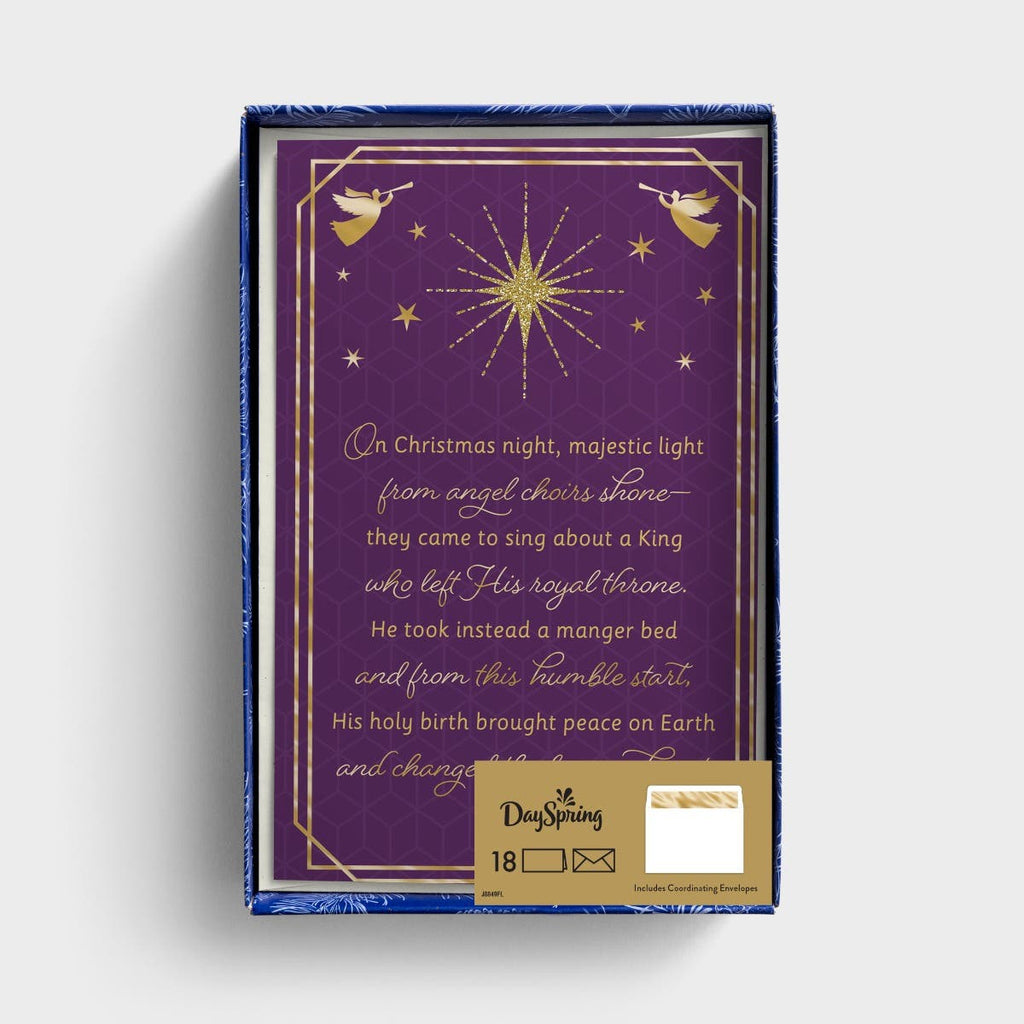 On Christmas Night - 18 Christmas Boxed Cards and Envelopes, NKJV