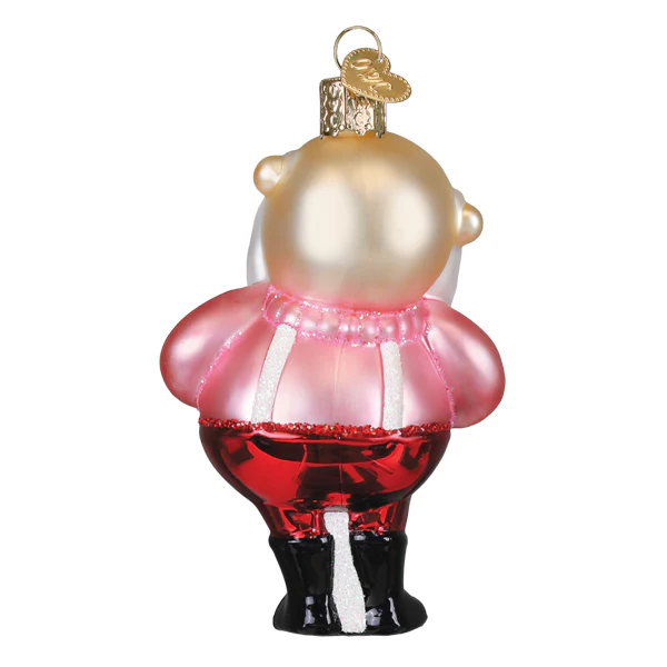 Santa In Suspenders Ornament