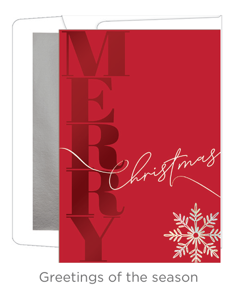 Luxury Favorites Boxed Cards – Merry Christmas Bold Script