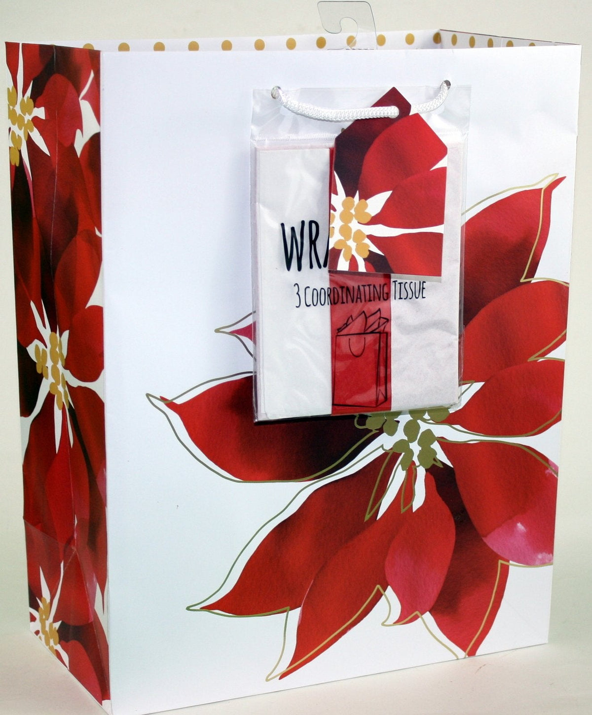 Traditional Gift Bag With Matching Tissue - Holiday Cheer Large