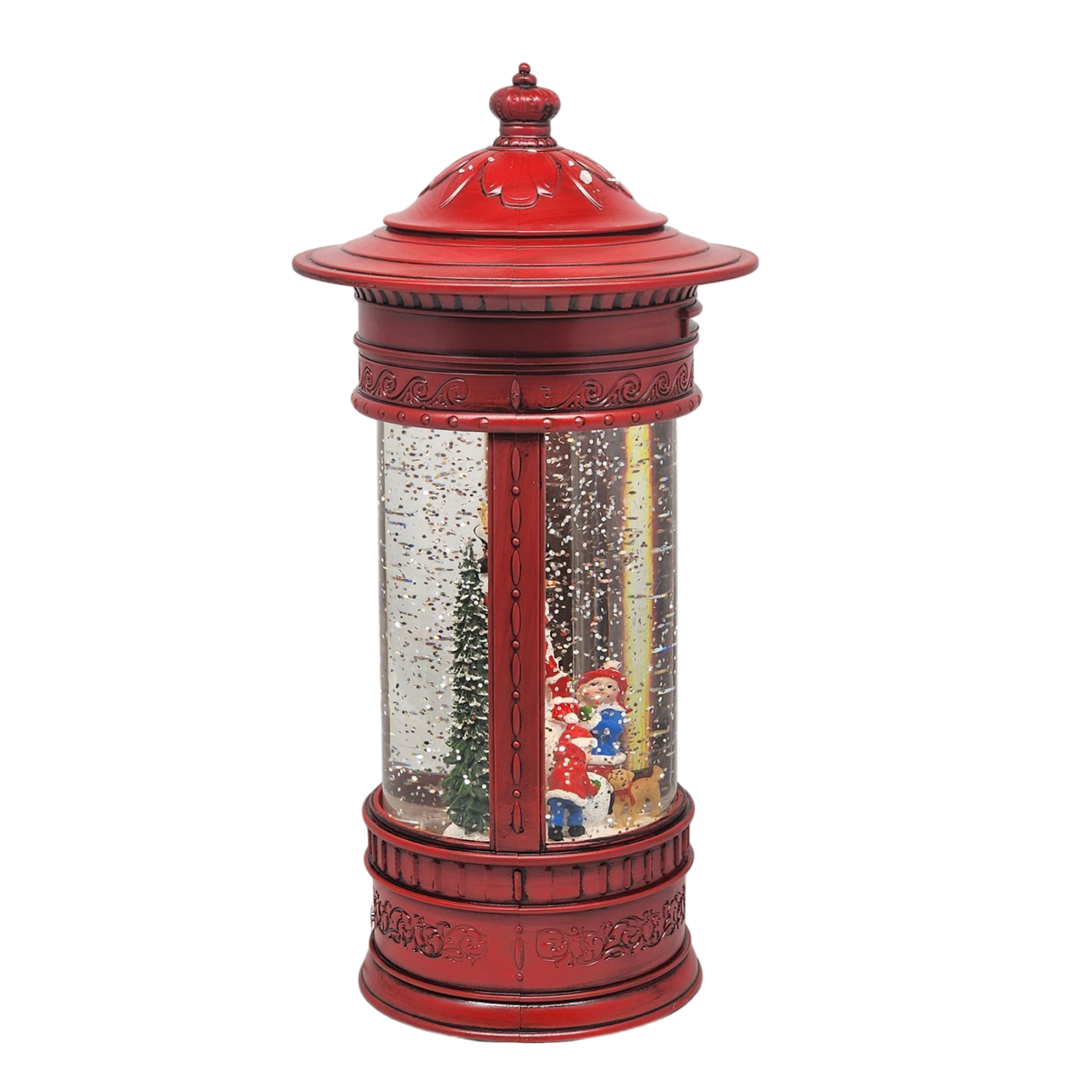 Magical Snowman WaterGlobe Vintage Mailbox