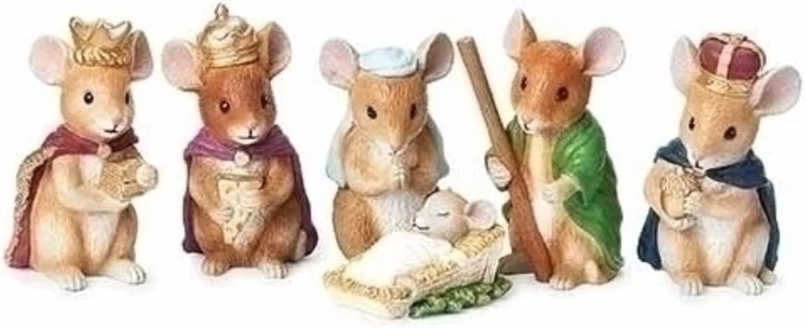 Mouse Pageant Nativity - 6 Piece Set