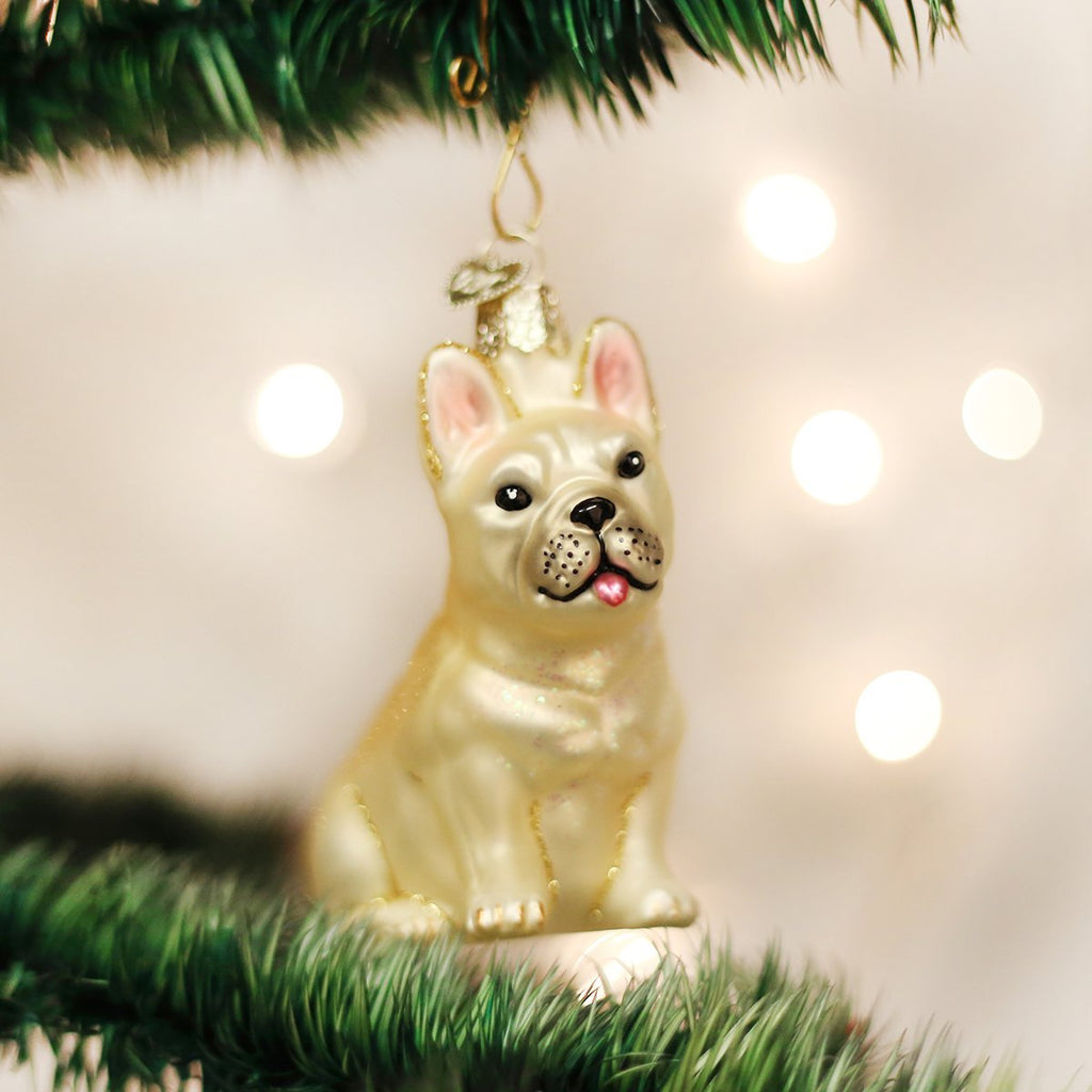 French Bulldog Glass Blown Ornament