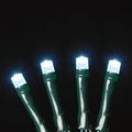 USB powered 50 LED (12.8 foot) Green Wire Multifunction Lights with Timer - Cool White
