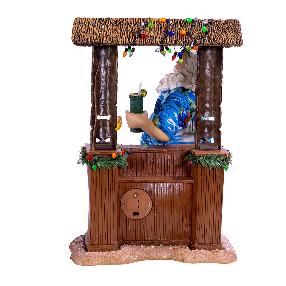 Tiki Santa Holiday Figurine - 11 inch