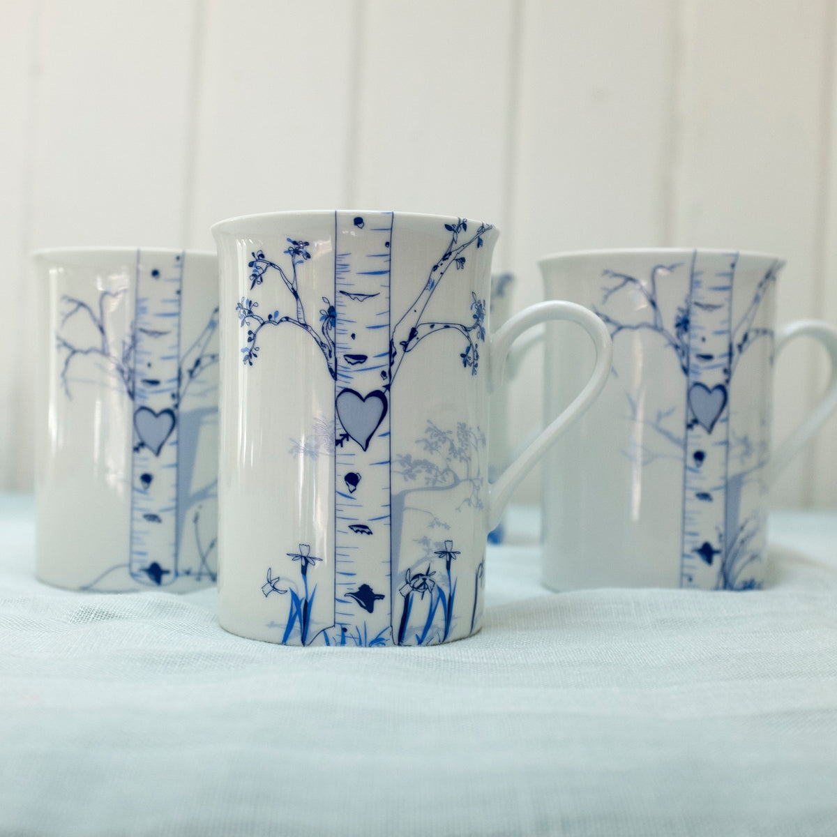 Personalized Birch Mug Set with Initials