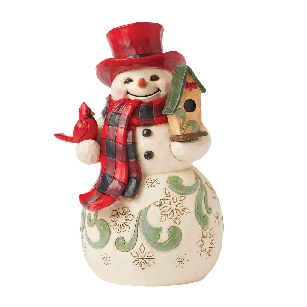 Highland Glen Snowman with Cardinals