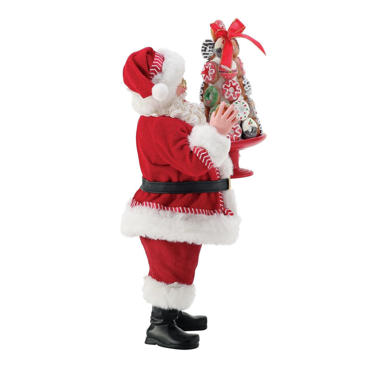 Santa with a Donut Tower