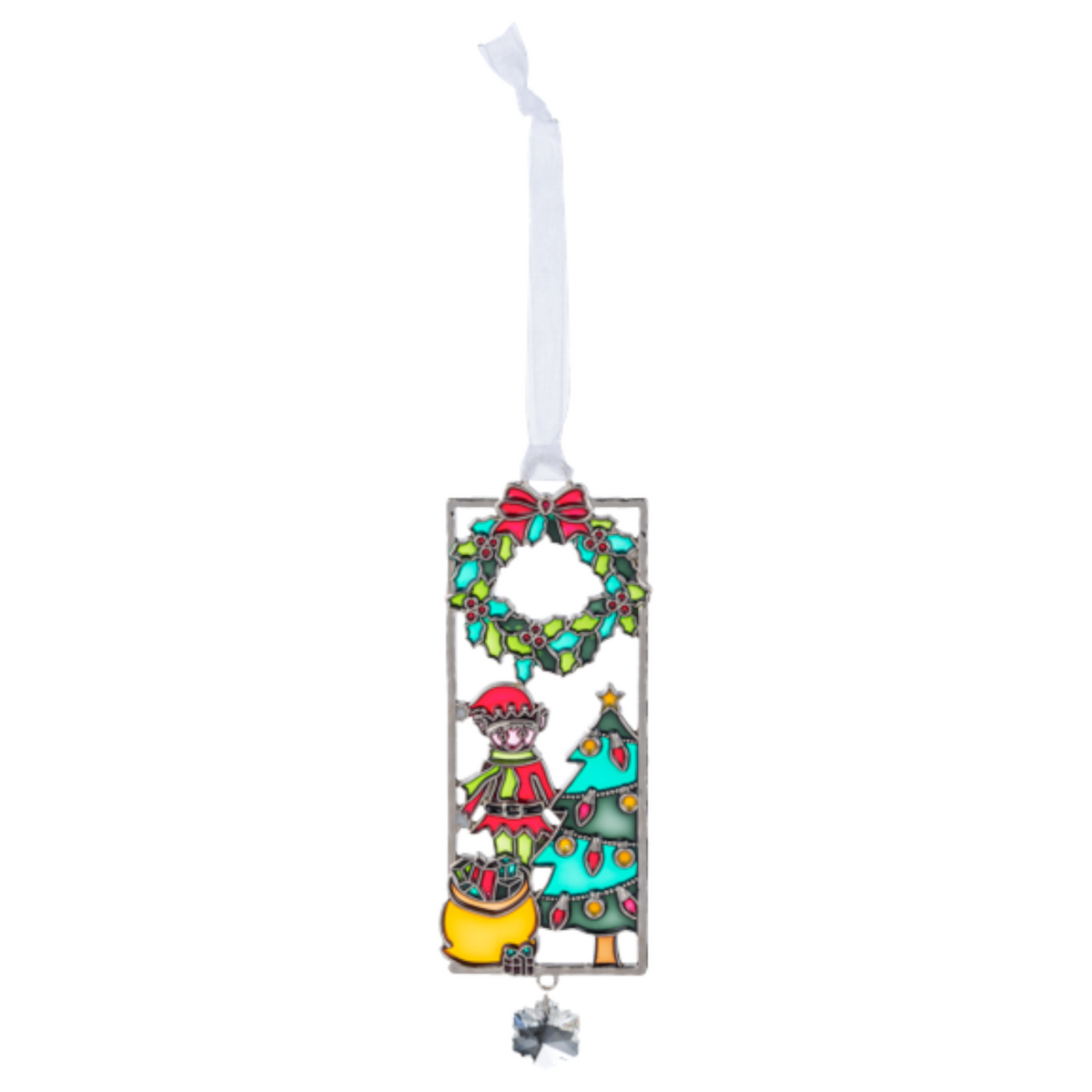 Elf’s Christmas Preparations Holiday Scene Ornament
