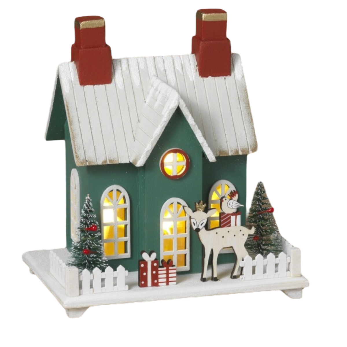 Charming Lighted Holiday House