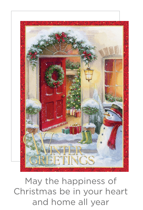 Holiday Favorites – Winter Greetings Doorway