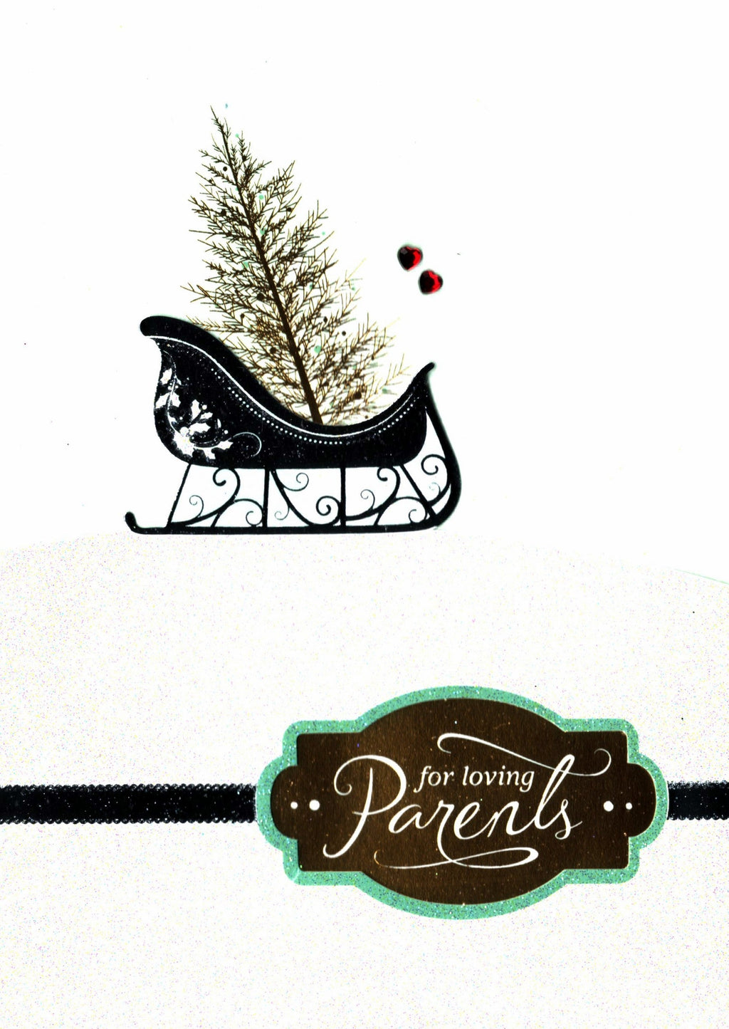 For Loving Parents Christmas Card