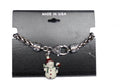 Crystal Snowman Bracelet - Hat