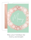 Elegant Box Card Collection – Merry Brushstroke Wreath
