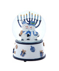 100MM Musical Wind-Up Hanukkah Snowman Water Globe